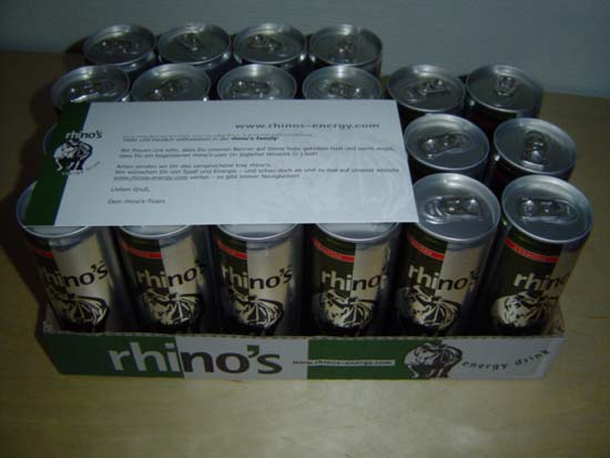 Rhino's Energy Drink Tray