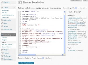 WordPress Theme Editor