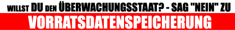 Banner Vorratsdatenspeicherung